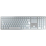 CHERRY KW 9100 SLIM FOR MAC, Tastatur silber/weiß, DE-Layout, SX-Scherentechnologie