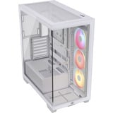 Corsair 3500X LX-R RGB , Tower-Gehäuse weiß, Tempered Glass x 2