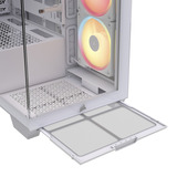 Corsair 3500X LX-R RGB , Tower-Gehäuse weiß, Tempered Glass x 2
