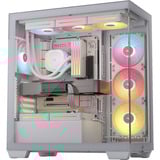 Corsair 3500X LX-R RGB , Tower-Gehäuse weiß, Tempered Glass x 2