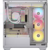 Corsair 3500X LX-R RGB , Tower-Gehäuse weiß, Tempered Glass x 2