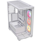 Corsair 3500X LX-R RGB , Tower-Gehäuse weiß, Tempered Glass x 2