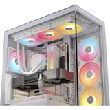 Corsair 3500X LX-R RGB , Tower-Gehäuse weiß, Tempered Glass x 2