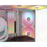 Corsair 3500X LX-R RGB , Tower-Gehäuse weiß, Tempered Glass x 2