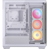 Corsair 3500X LX-R RGB , Tower-Gehäuse weiß, Tempered Glass x 2