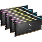 Corsair DIMM 64 GB DDR5-6000 (4x 16 GB) Quad-Kit, Arbeitsspeicher schwarz, CMP64GX5M4B6000C36, Dominator Titanium, INTEL XMP