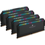 Corsair DIMM 64 GB DDR5-6200 (4x 16 GB) Quad-Kit, Arbeitsspeicher schwarz, CMT64GX5M4B6200C32, Dominator Platinum RGB, INTEL XMP