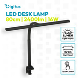 Digitus LED-Schreibtischlampe, LED-Leuchte schwarz, 80 cm, 2400 lm, 16 W 