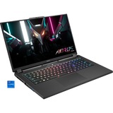 GIGABYTE AORUS 17H BXF-74DE554SH, Gaming-Notebook grau, Windows 11 Home 64-Bit, 43.9 cm (17.3 Zoll) & 360 Hz Display, 1 TB SSD