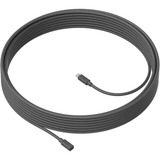 Logitech MeetUp Verlängerungskabel schwarz, 10 Meter, für MeetUp Zusatzmikrofone