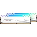 Mushkin DIMM 64 GB DDR4-3200 (2x 32 GB) Dual-Kit, Arbeitsspeicher weiß, MLB4C320EJJP32GX2, Redline Lumina White, INTEL XMP