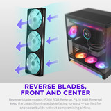 NZXT F420 RGB, Gehäuselüfter schwarz, Reverse, 420 mm