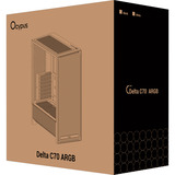 Ocypus Delta C70 ARGB , Tower-Gehäuse schwarz, Panoramaglas