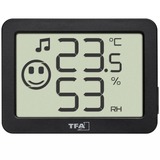 TFA Digitales Thermo-Hygrometer 30.5055, Thermometer schwarz, 4 Einsatzgebiete: Raumklima, Musikinstrumente, Terrarium, Humidor