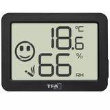 TFA Digitales Thermo-Hygrometer 30.5055, Thermometer schwarz, 4 Einsatzgebiete: Raumklima, Musikinstrumente, Terrarium, Humidor