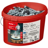 fischer Bolzenanker FAZ II Plus 12/10 im Eimer, Dübel silber, 85 Stück, galvanisch verzinkt