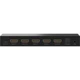 goobay HDMI-Umschaltbox 4 auf 1 (4K @ 60Hz), mit Audio-Ausgang, HDMI Switch schwarz, mit Fernbedienung