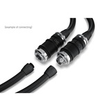 Alphacool ES Schnellverschluss BLH1A PushIn Male IG mit Schottverschraubung, Verbindung chrom