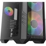 Cooler Master HAF 500 Black, Tower-Gehäuse schwarz, Tempered Glass