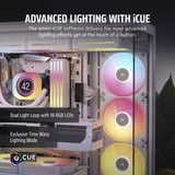 Corsair iCUE LINK LX140-R RGB PWM Reverse, Gehäuselüfter weiß, 140 mm
