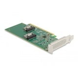 DeLOCK PCI Express 4.0 x16 Karte zu 4 x SFF-8639 NVMe, Controller 