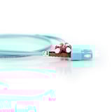 Digitus LWL Patchkabel, Duplex, ST > SC Stecker, Multimode OM3 türkis, 2 Meter