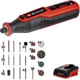 EINHELL Akku-Schleif- und Gravur-Werkzeug TE-MT 7,2 Li, Geradschleifer rot/schwarz, Li-Ion Akku 1,5Ah