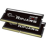 G.Skill SO-DIMM 128 GB DDR5-5600 (2x 64 GB) Dual-Kit, Arbeitsspeicher schwarz, F5-5600S4645A64GX2-RS, Ripjaws