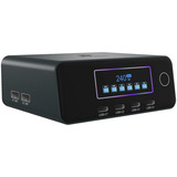 ICY BOX Diamond Charge 2401 GaN-Ladegerät mit LCD-TFT Display (IB-PS2401) schwarz, 240 W