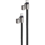 Intenso Handykette und Lade-/Datenkabel Cell Phone Charging Lanyard schwarz, 1,65 Meter, USB-C, PD3.0 / QC4.0, Nylon