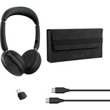 Jabra Evolve2 65 Flex Duo, Headset schwarz, Stereo, UC, USB-C, Link380c