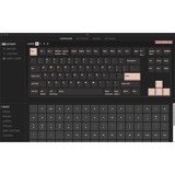 Keychron Q3 Barebone ISO Knob, Gaming-Tastatur schwarz, Hot-Swap, Aluminiumrahmen, RGB