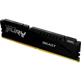 Kingston FURY DIMM 32 GB DDR5-6400, Arbeitsspeicher schwarz, KF564C32BBE-32, FURY Beast, INTEL XMP, AMD EXPO
