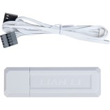 Lian Li UNI FAN SL120 Wireless, Gehäuselüfter weiß, 3er-Pack inkl. Controller, Reverse, 124.5 mm