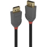 Lindy DisplayPort 1.4 Kabel, Anthra Line schwarz, 3 Meter