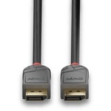 Lindy DisplayPort 1.4 Kabel, Anthra Line schwarz, 3 Meter