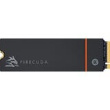 Seagate FireCuda 530 500 GB mit Kühlkörper, SSD schwarz, PCIe 4.0 x4, NVMe 1.4, M.2 2280