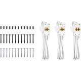 Thermaltake CT120 EX INFINITY, Gehäuselüfter weiß, 3er Pack, 124 mm