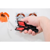 Wiha Abisolier- und Montagewerkzeug, für Koaxialkabel mit F-Stecker, Abisolier-/ Abmantelungswerkzeug schwarz/rot, bis Ø 8mm