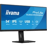 iiyama ProLite XUB3493WQSU-B6, LED-Monitor 86.7 cm (null Zoll), schwarz (matt), QHD, IPS, 120 Hz, HDMI, 120Hz Panel