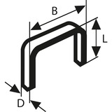 Bosch Feindrahtklammern, Typ 53, 8/11,4mm, Clip 1.000 Stück