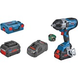 Bosch Professional PRO Akku-Schlagschrauber BITURBO GDS 18V-1000 C Professional, 18Volt blau/schwarz, 2x Akku ProCORE18V 8,0Ah, Bluetooth Modul, 1/2", in L-BOXX