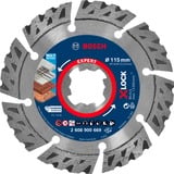 Bosch Professional X-LOCK Diamanttrennscheibe Expert MultiMaterial, Ø 115mm Bohrung 22,23mm