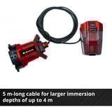 EINHELL Akku-Schmutzwasserpumpe GE-DP 18/25 LL Li-Solo, 18Volt, Tauch- / Druckpumpe rot/schwarz, ohne Akku und Ladegerät