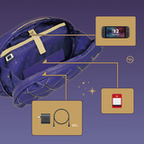 HORI Gesteppte Tragetasche (Psiana und Nachtara) violett/gold, für Nintendo Switch 2 / Switch / Switch OLED