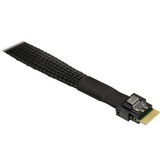 Inter-Tech Kabel SFF 8654-8i > 2x SFF 8654-4i schwarz, 0,7 Meter