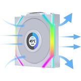 Lian Li UNI FAN SL120 LCD Wireless, Gehäuselüfter weiß, 124.5 mm