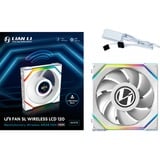 Lian Li UNI FAN SL120 LCD Wireless, Gehäuselüfter weiß, 124.5 mm