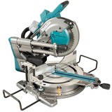 Makita Akku-Kapp-und Gehrungssäge LS004GZ01 XGT, 40Volt + Funk Adapter, Kapp- und Gehrungssäge blau, Bluetooth, ohne Akku und Ladegerät