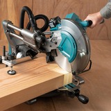 Makita Akku-Kapp-und Gehrungssäge LS004GZ01 XGT, 40Volt + Funk Adapter, Kapp- und Gehrungssäge blau, Bluetooth, ohne Akku und Ladegerät